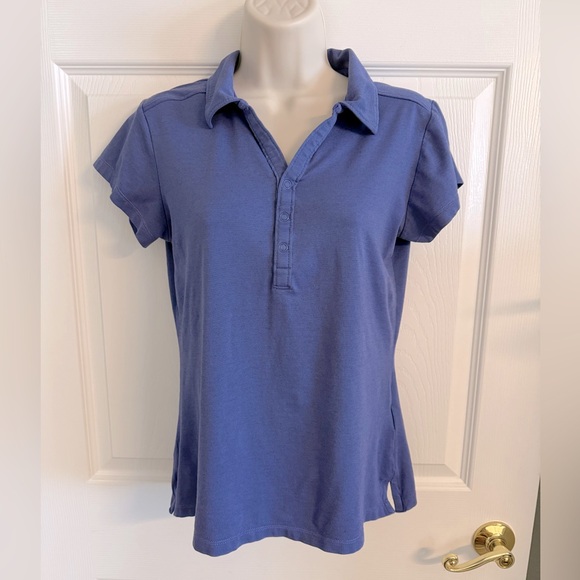 Columbia Women's Wicking Periwinkle Polo Shirt Size M - Picture 1 of 7